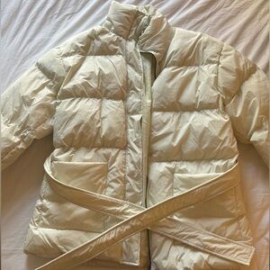 Women's Cream Puffer Jacket